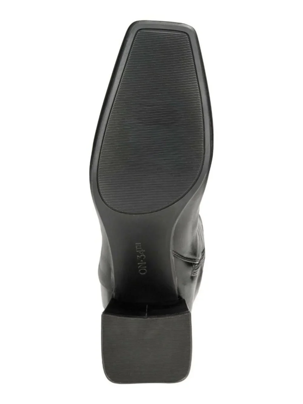 On 34th Womens Millerr Square Toe Block Heel Boots Black New $120